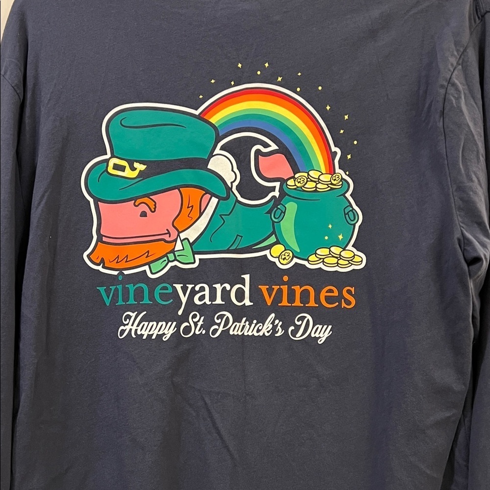 Vineyard Vines Navy St. Patrick's Day Tee